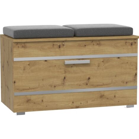 ALMORA  Shoe cabinet  85x45x35cm  Shoe bench  Entrance hall  Shoe storage  4 niches + 2 cushions