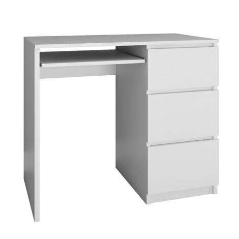 ILOA computer desk - White - 98x51x76 - 3 drawers