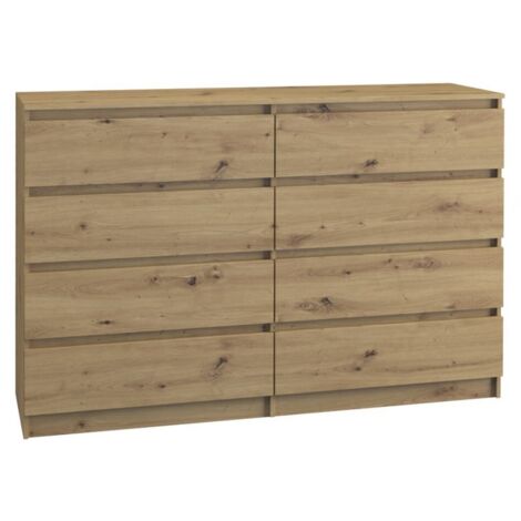 MILAN  Large modern chest of 8 drawers living room bedroom  Dimensions 97x120x40  Minimalist design  Storage furniture