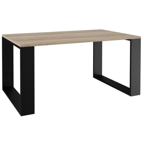 ALADA - Industrial style rectangular coffee table - 90x58x50 cm - Coffee table - Wooden look (1/5)