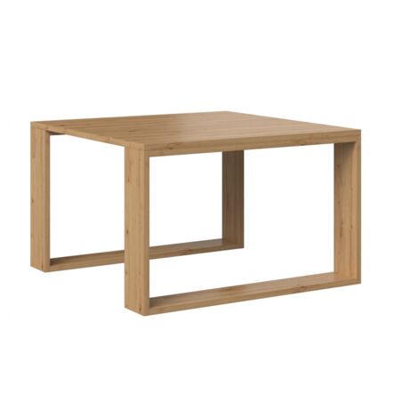 ALADA - Industrial style square coffee table - 67x67x40 cm - Wooden coffee table