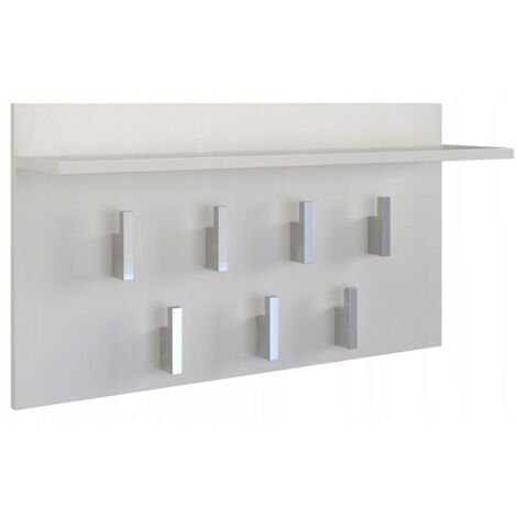 CARMEN Practical coat rack with shelf 7 hooks Practical shelf Modern design Dimensions : 40x70x20