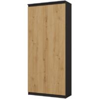 PRATO - Office cabinet- Bookcase with doors - 80x35x180 cm - 8 shelves