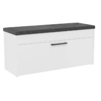 PARMI - Scandinavian style hallway shoe cabinet - 100x35x49 - Bench with storage space
