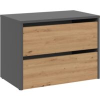 MONZ - Modular shoe cabinet - Dimensions 60x36x44 cm - 2 folding doors