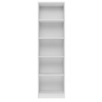 KAFFI - Scandinavian style bookcase - 50x30x181 - 5 shelves - Bookcase