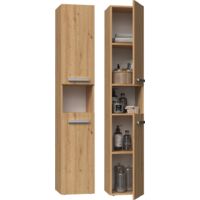LUANA - 2 door bathroom cabinet - 31x30x174cm - Bathroom storage column