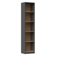 FLORENCE - Bookcase with 5 shelves - Dimensions 182x40x30 cm - Bookcase
