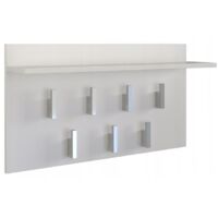 CARMEN Practical coat rack with shelf 7 hooks Practical shelf Modern design Dimensions : 40x70x20
