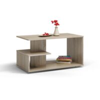 CARINA Contemporary coffee table 91x51x40 living room/office with niches