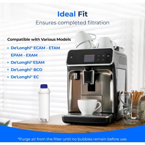 Waterdrop DLSC002 Filtre à Café Compatible avec DeLonghi DLSC002 - lot de 4