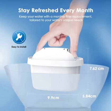 Waterdrop Cartouches Filtrantes, Remplacement Pour Brita Maxtra+ Plus