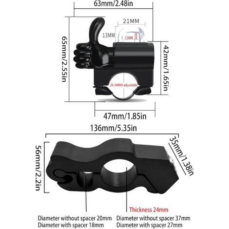 Motorbike Lock RAFIYU Motorcycle Lock Universal, Adjustable Security Anti- Theft Handlebar Lock For Scooters Bike Lock Combination