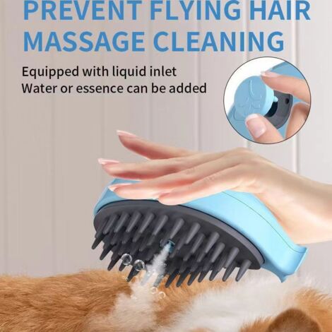 Cat Steam Brush, 3 In 1 Cat Steam Brush, Cat Steam Brush, Cat Grooming Brushes, For Dogs Cats Effectively Remove Hair Tomentosis Undercoat Tangles