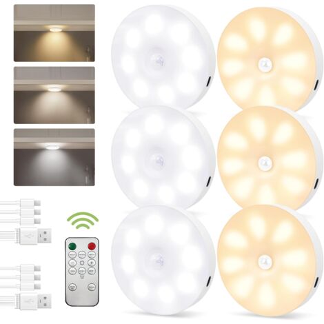 Puck Lights With Remote,16 Colors Rechargeable Under Cabinet