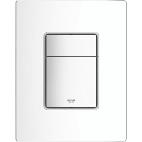 For Grohe Skate Cosmopolitan toilet flush plate, white (38732SH0)