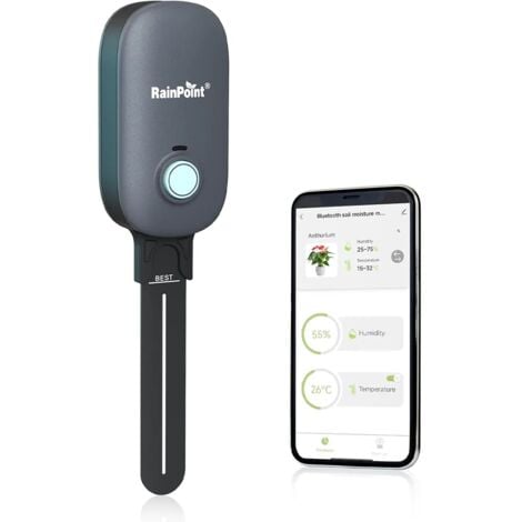 RAINPOINT Soil Moisture Meter, Two in One Soil Temperature and Moisture Tester