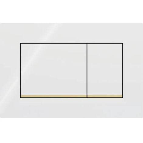 For Geberit Sigma30 3/6L control panel - white/gold 115.883.KK.1
