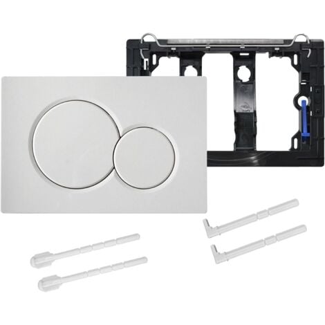 Control Plate, Cistern Cistern Replacement Parts, Old Models Control Plate for Geberit Sigma01 UP320&300, Dual Flush, 1 Piece White