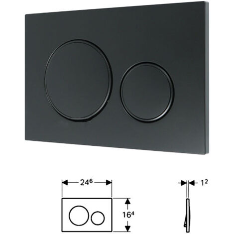 Suitable for GEBERIT DUOFIX Sigma 20 toilet control panel - Matt Black (115.882.16.1)