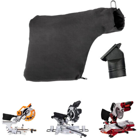 Dust bag for model 255 miter saw, 9" black dust bag with zipper and wire holder, with air outlet 02149