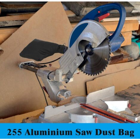 Dust bag for model 255 miter saw, 9" black dust bag with zipper and wire holder, with air outlet 02149