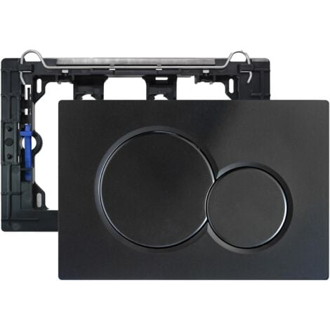 Control Plate, Cistern Cistern Replacement Parts, Old Models Control Plate for Geberit Sigma01 UP320&300, Dual Flush, 1 Piece Black