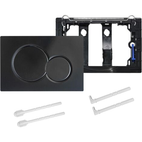 Control Plate, Cistern Cistern Replacement Parts, Old Models Control Plate for Geberit Sigma01 UP320&300, Dual Flush, 1 Piece Black