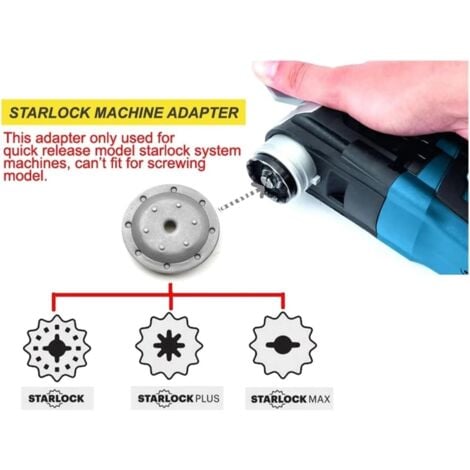 Multi-Tool Adapter for Star Lock System, Multimaster Power Tools, Oscillating Saw Blade Adapter for Star Shank to OIS Machine