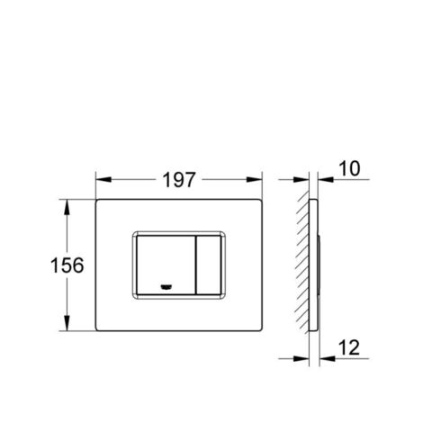 Grohe Skate Cosmopolitan Flush plate (38732DL0)