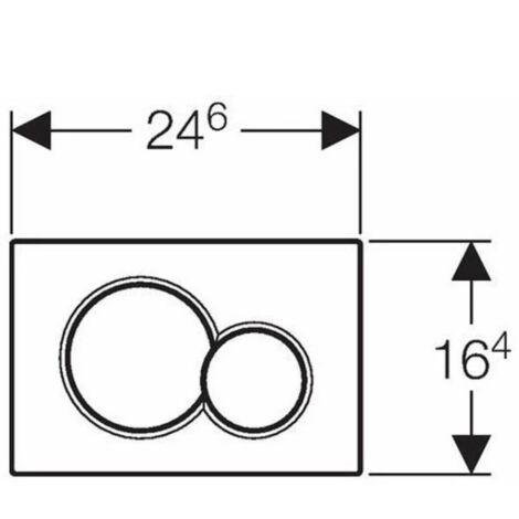 Geberit Sigma01 - SIgma01 release plate, black 115.770.DW.5
