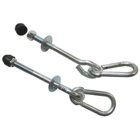 Set of 2 stainless steel carabiners