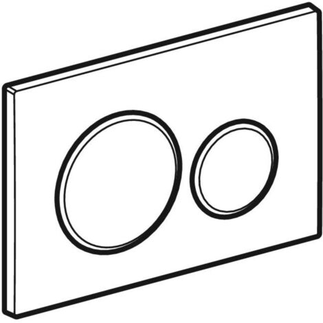 Applies to Geberit Sigma20 flush plate for dual flush: gold