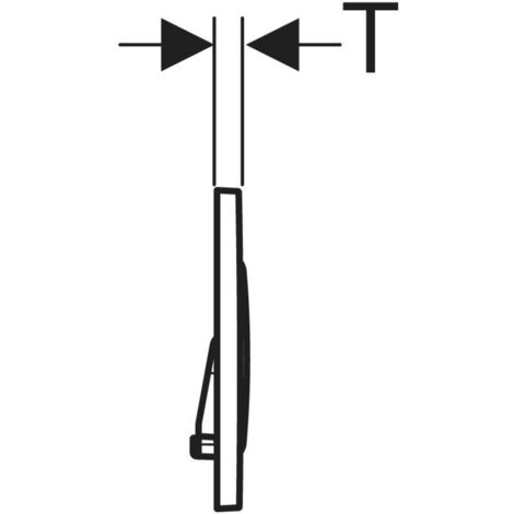 Applies to Geberit Sigma20 flush plate for dual flush: gold