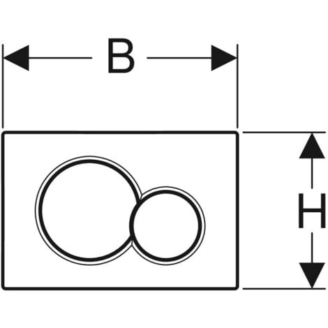 Applies to Geberit Sigma01 flush plate for dual flush: Gold spray (115.770.JQ.5)