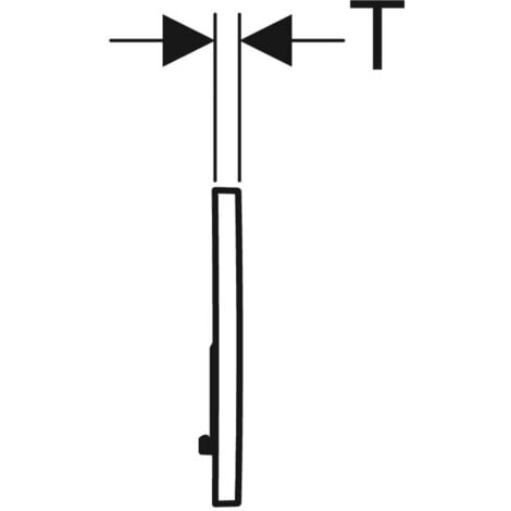 Applies to Geberit Sigma01 flush plate for dual flush: Gold spray (115.770.JQ.5)