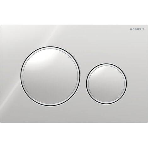 Applies to Geberit Sigma20 actuator plate for dual flush: high-gloss chrome, matt chrome (115.882.KH.1)