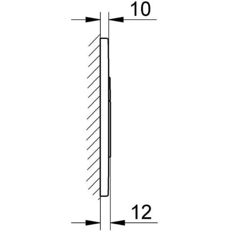 For Grohe sink actuator plate Bright gold 38732GL0