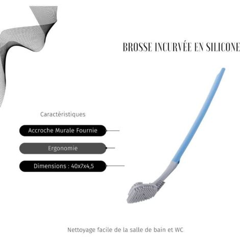 Brosse De Nettoyage Incurvée Pour Spa - Réutilisable, Manche Ergonomique - Pour Parois, Coins, Ligne D'eau