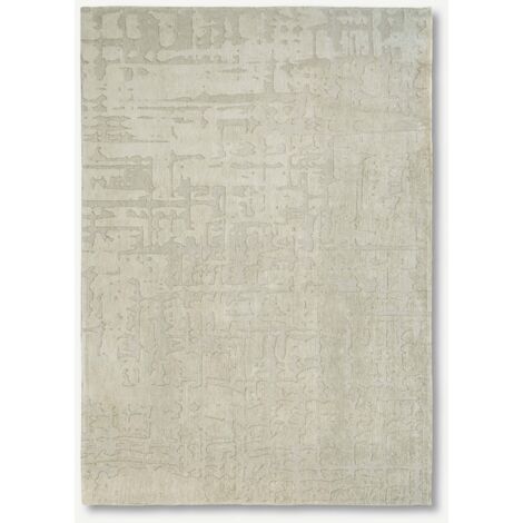 BAOBAB-DESIGN – STRUKTURIERTER TEPPICH MIT SAMTEFFEKT – Hergestellt in Belgien  – Handgefertigt – Natürliche Rutschfestigkeit – 100 % Polyester – Trockenbeige – 200 x 280 cm (1/5)