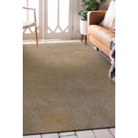 Teppich – Kollektion Tabasco Beneffito – Golden Beach – Teppich – Gold – 200 x 280 cm – gemusterter Teppich, handwerklich gefertigt, Weberei in Belgien – hochwertiger moderner Teppich