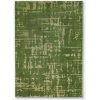 BAOBAB-DESIGN – STRUKTURIERTER TEPPICH MIT SAMTEFFEKT – Hergestellt in Belgien – Handgefertigt – Natürliche Rutschfestigkeit – 100 % Polyester – Perrier's Green – 80 x 150 cm