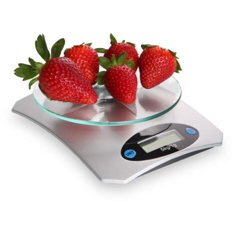 BILANCIA PESA MAX 5 KG DIGITALE CUCINA PESA ALIMENTI BATTERIE INCLUSE 08044