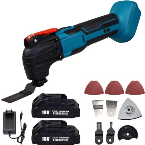 Multiutensile Oscillante A Batteria Yofidra - 6 Velocità, 11000 Giri/min, Con 2 Batterie 2.0 Ah Per Taglio E Levigatura