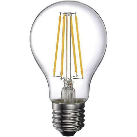 Lampadina LED EDM Filamento Standard E27 6W 800lm 3200K Luce Calda Ø6x10.6cm (1/4)
