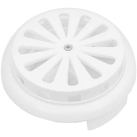Rejilla de ventilación redonda regulable universal XL blanca 90-160mm