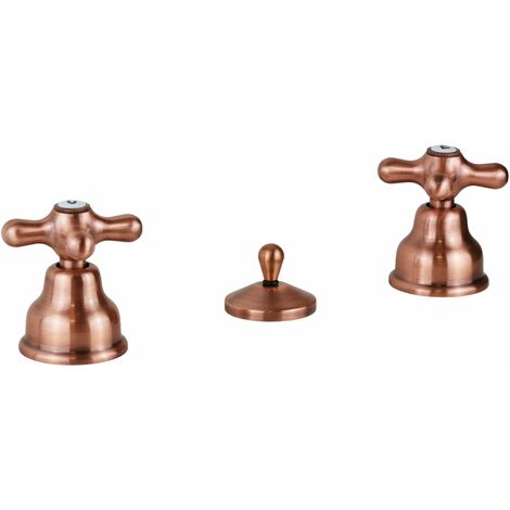 Paffoni Iris IRV116RM Serie verkupferte Bidetbatterie Messing - Rostig