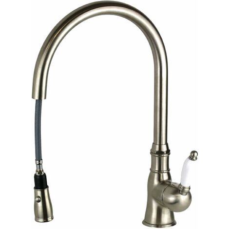 Kohler Purist Waschtischarmatur – Hoher Schwanenhals, Gebürstetes Nickel, Wassersparend