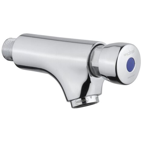 Wandmontierter zeitgesteuerter Waschtischhahn mit Druckknopf Idral Classic 08000/E Chrom