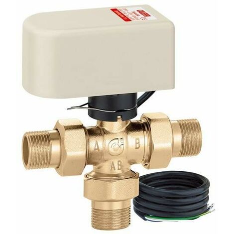 Motorisierter Dreiwege-Kugelhahn 1/2", Spannung 230V Caleffi 644346 1/2"